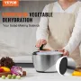 Rustfrit stål salatspinner, 4,75QT, enhåndet let presse stor