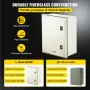 NEMA Fiberglass Enclosure, 40x30x20 cm NEMA 4X Fiberglass Electrical Box, IP66 Waterproof & Dustproof, Outdoor/Indoor Electrical