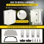 NEMA Fiberglass Enclosure, 40x30x20 cm NEMA 4X Fiberglass Electrical Box, IP66 Waterproof & Dustproof, Outdoor/Indoor Electrical