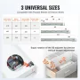 6 Pairs of 457.2mm Drawer Bottom Side Mount Rails, Heavy Duty Full Ball Bearing Extension Steel Track, Soft-Close Noiseless Guid