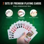 Poker Chip Set, 500-Piece Poker Set, Complete Poker Playing Game Set with Carrying Case, Heavyweight 14 Gram Casino Clay Chips, 