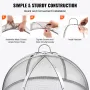Firepit Spark Screen Lid, 914.4mm Diameter, Outdoor Firepit Ring Cover Round Accessories, Fire Pit Metal Cover, Easy-Opening Sta