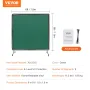 Welding Screen with Frame, 1.8 x 1.8 m Welding Curtain Screen, Flame-Resistant Vinyl Welding Protection Screen on 4 Swivel Wheel