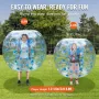 Inflatable Bumper Ball 1-Pack, 4FT/1.2M Body Sumo Zorb Balls for Teen & Adult, 0.8mm Thick PVC Human Hamster Bubble Balls for Ou