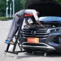 Automotive Creeper, with Adjustable Height 49.6" to 75.6", 400 LBS Capacity High Creeper, 4 Swivel Caster Wheels, Heavy Duty Cre