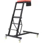 Automotive Creeper, with Adjustable Height 49.6" to 75.6", 400 LBS Capacity High Creeper, 4 Swivel Caster Wheels, Heavy Duty Cre