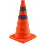 Safety Cones, 4 Pack 18 inch Collapsible Traffic Cones, Construction Cones with Reflective Collars, Wide Base and A Storage Bag,