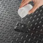 Diamantplade gummi gulvrulle, 3 mm x 4 ft x 15 ft garage