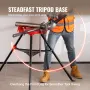 Chain Vise with Tripod Stand | 3.2 to 152 mm Pipe Capacity | 600 kg Loading Capacity | Portable Stand with Folding Legs and Tool