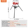 Chain Vise med stativstativ | 1/8 "-6" Rørkapacitet | 1323 lbs