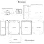 NEMA Steel Enclosure, 50x40x20 cm NEMA 4X Steel Electrical Box, IP66 Waterproof & Dustproof, Outdoor/Indoor Electrical Junction 