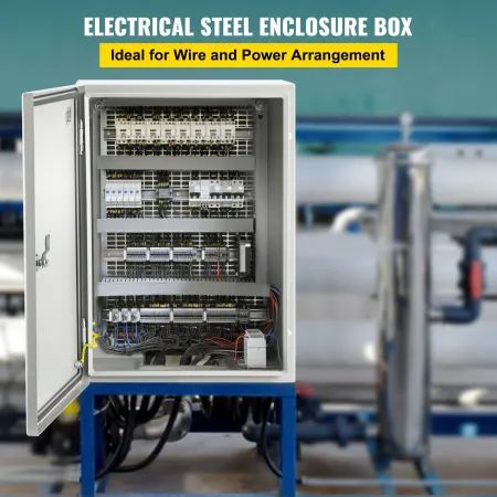 NEMA Steel Enclosure, 40x30x20 cm NEMA 4X Steel Electrical Box, IP66 Waterproof & Dustproof, Outdoor/Indoor Electrical Junction 