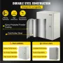 NEMA Steel Enclosure, 40x30x20 cm NEMA 4X Steel Electrical Box, IP66 Waterproof & Dustproof, Outdoor/Indoor Electrical Junction 
