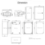 NEMA Steel Enclosure, 40x30x20 cm NEMA 4X Steel Electrical Box, IP66 Waterproof & Dustproof, Outdoor/Indoor Electrical Junction 
