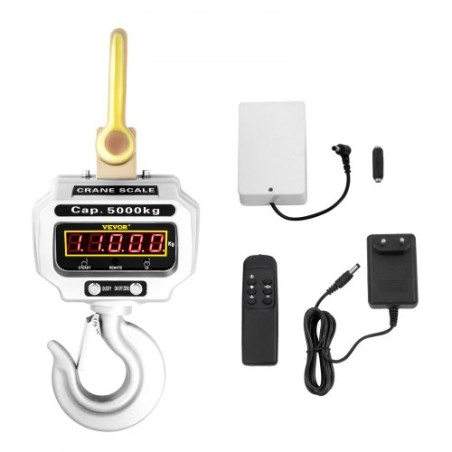 5000kg 11000lbs Digital Crane Scale Heavy Duty Crane Scale Industrial Digital Hanging Scale Weight LED