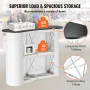 Portable Tradeshow Podium Table, 130 × 46,5 × 95 cm, Display Exhibition Counter Stand Booth Fair with Wall, Foldable Promotion R