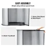 Portable Tradeshow Podium Table, 90 × 49 × 94 cm, Display Exhibition Counter Stand Booth Fair with Wall, Foldable Promotion Reta