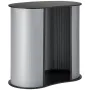 Portable Tradeshow Podium Table, 90 × 49 × 94 cm, Display Exhibition Counter Stand Booth Fair with Wall, Foldable Promotion Reta