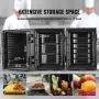 Insulated Food Pan Carrier, 90 L Hot Box for Catering, LLDPE Food Box Carrier with Double Buckles, Front Loading Food Warmer wit