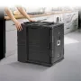 Insulated Food Pan Carrier, 90 L Hot Box for Catering, LLDPE Food Box Carrier with Double Buckles, Front Loading Food Warmer wit