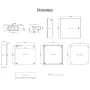 NEMA Steel Enclosure, 50x50x15 cm NEMA 4X Steel Electrical Box, IP66 Waterproof & Dustproof, Outdoor/Indoor Electrical Junction 