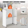 Portable Tradeshow Podium Table, 78,5 × 38 × 181,5 cm, Display Exhibition Counter Stand Booth Fair with Wall, Foldable Promotion