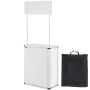 Bærbar messepodiumtabel, 30,91 "x 14,96" x 71,46 ", display
