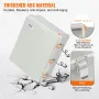 Outdoor Electrical Junction Box, 350 x 250 x 150 mm, ABS Plastic Electrical Enclosure Box with Hinged Cover Stainless Steel Latc