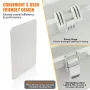 Outdoor Electrical Junction Box, 350 x 250 x 150 mm, ABS Plastic Electrical Enclosure Box with Hinged Cover Stainless Steel Latc
