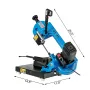Bandsaw Metal Band Saw 1000W til skæring af træ metal glasfiber