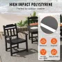 7 stykker gårdhave spisestue, udendørs rektangel møbelbord og