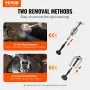 Blind Hole Collet Bearing Race and Seal Puller Extractor Kit, Slide Hammer Pilot Insert Inner Internal Bearing Removal Tool Set,