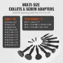 Blind Hole Collet Bearing Race and Seal Puller Extractor Kit, Slide Hammer Pilot Insert Inner Internal Bearing Removal Tool Set,