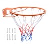 Basketballkant, vægdør monteret basketballbøjle, kraftig Q235 basketball flex flexmåludskiftning med net, standard 18 "
