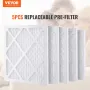 Beskyttende pre-filtre, 5 pakke, 15,75 '' x 15,75 ''