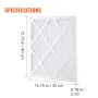 Beskyttende pre-filtre, 5 pakke, 15,75 '' x 15,75 ''