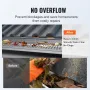 Gutter Guard, 152mm Width, Aluminum Leaf Filter DIY Gutter Cover, 26 PCS 264cm Total Length, 4mm Hole Diameter & 0.5mm Thick Rap