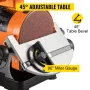 Electric Belt Grinder Sander 5 tommer Electric Belt & Disc Sander 300W Grinder Polisher 2950 o / min variabel