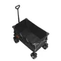 Collapsible Folding Wagon, 113 L Beach Wagon Cart with All-Terrain Wheels, Heavy Duty Folding Wagon Cart Max 250 lbs with Drink 