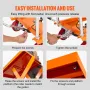 Hydraulic Lift Table Cart, 1100lbs Capacity 35.4" Lifting Height, Manual Single Scissor Lift Table with 4 Wheels and Non-slip Pa
