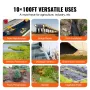 Ikke-vævet geotekstil under grus, 10x100FT 8OZ indkørselsstof