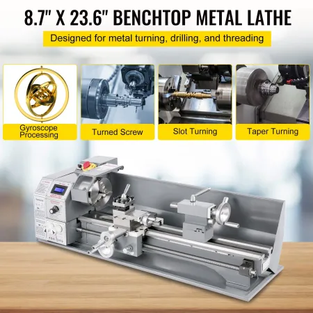 Mini metal drejebænk 750W variabel hastighed metal drejebænk 50