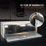 Underbody Truck Box, 1219 x 430 x 460 mm Pickup Storage Box, Heavy Duty Aluminum Diamond Plate Tool Box with Lock and Keys, Wate