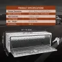 Underbody Truck Box, 1219 x 430 x 460 mm Pickup Storage Box, Heavy Duty Aluminum Diamond Plate Tool Box with Lock and Keys, Wate