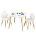 Kids Table and 2 Chairs Set, Toddler Table and Chair Set, Children Multi-Activity Table for Art, Craft, Reading, Learning