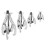 Gear Puller Set, 76.2 mm 101.6 mm 152.4 mm 203.2 mm Puller Kit, 3 Jaw Gear Bearing Flywheel Pulley Removal Tool, 2 or 3 Reversib