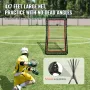 Lacrosse rebounder til baghaven, 4x7 ft volleyball hopp tilbage