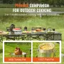 Turkey Deep Fryer, 30-qt Turkey & 10-qt Fish Steamer Cooker Set, Outdoor Aluminum Seafood Frying Pot, 54,000 BTU Burner Propane 