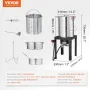 Tyrkiet Deep Fryer, 30-QT Tyrkiet og 10-QT Fish Steamer Cooker