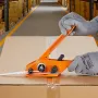 Banding Strapping Kit with Strapping Tensioner Tool, Banding Sealer Tool, 100 m Length PP Band, 100 Metal Seals, Pallet Packagin
